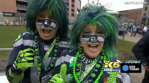 Seahawks Superfans: Mr. and Mrs. Seahawk