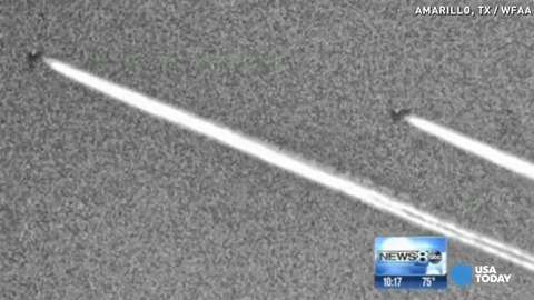 Unidentified flying plane caught on camera