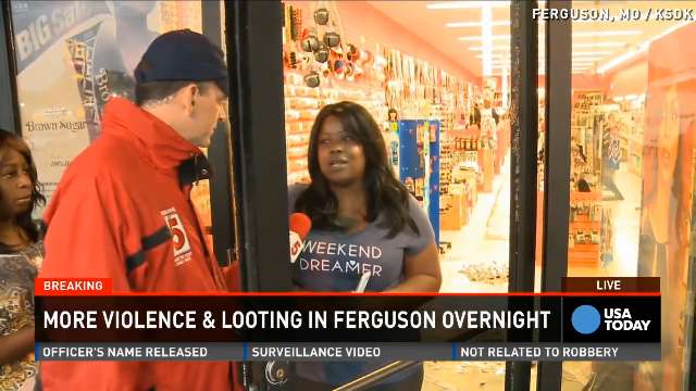 Surveillance shows looting of shoe store near Ferguson night after Michael  Brown's death