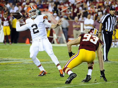 Rex Grossman is too busy to take Johnny Manziel's place as Browns