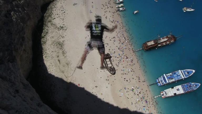 Bungee hits new highs in Greek island thriller