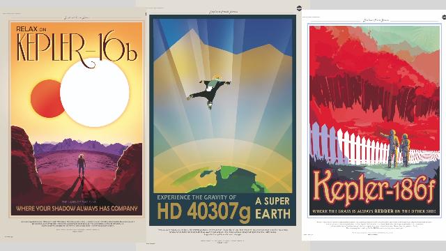 NASA creates retro travel posters for distant Exoplanets