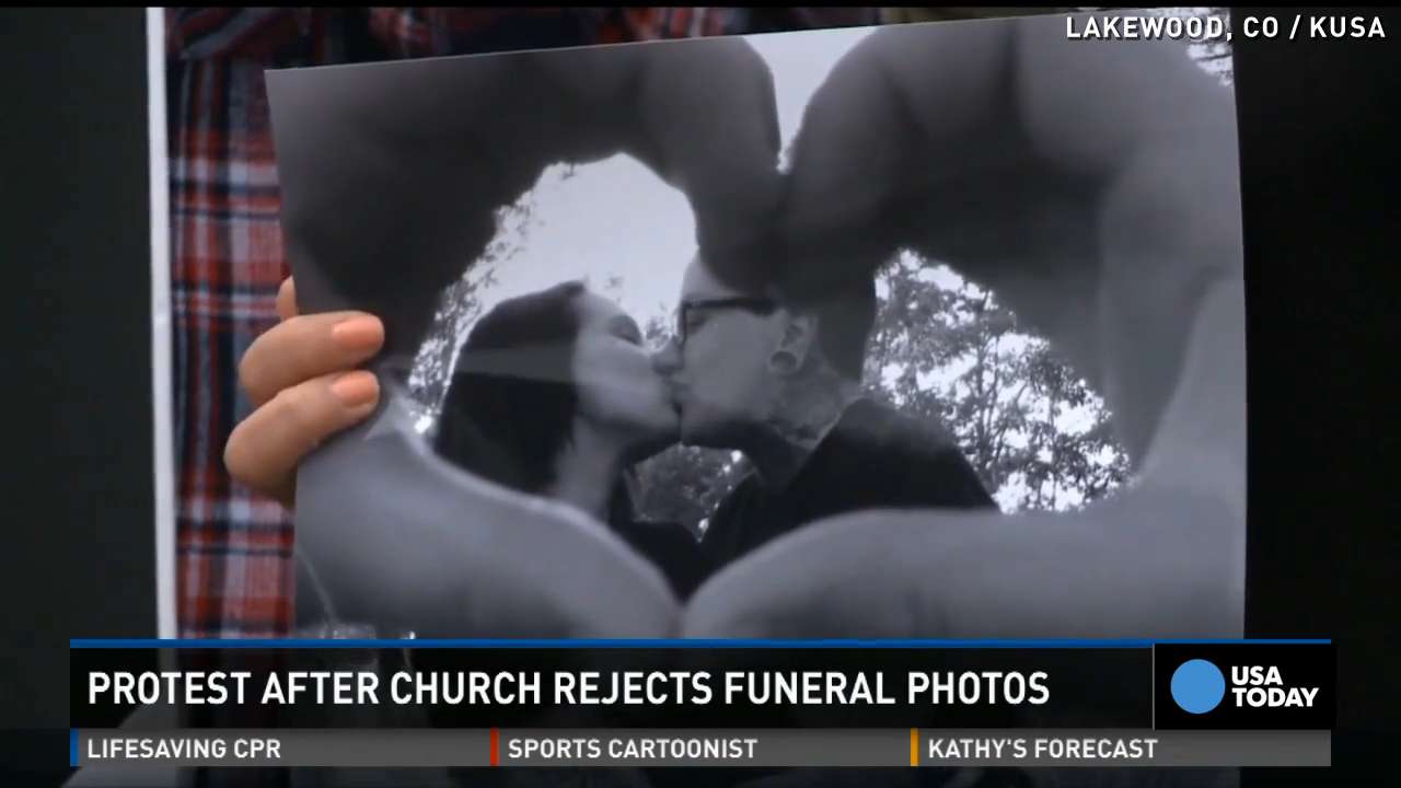 Church Rejects Lesbians Funeral Photos Sparks Protest
