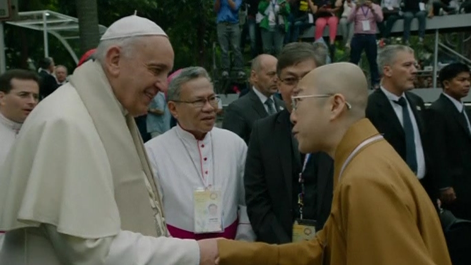 Pope Francis meets other religious leaders