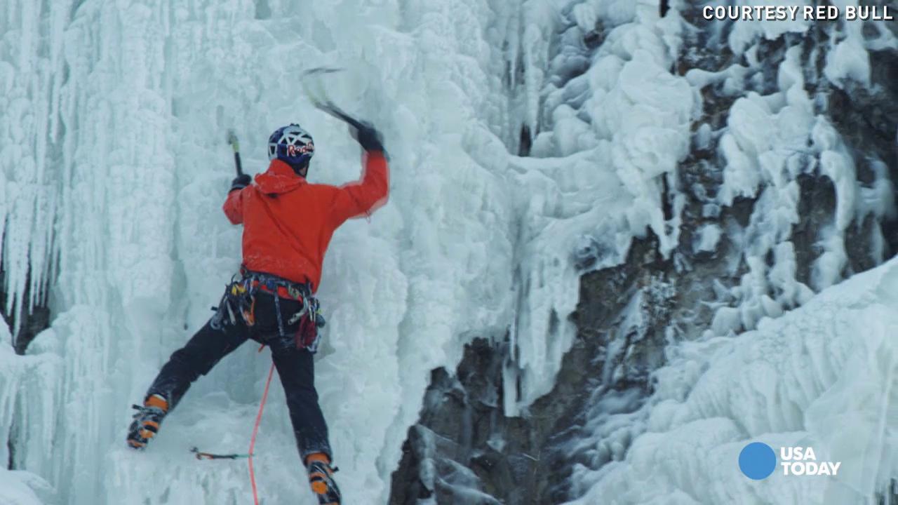 niagara falls ice climber