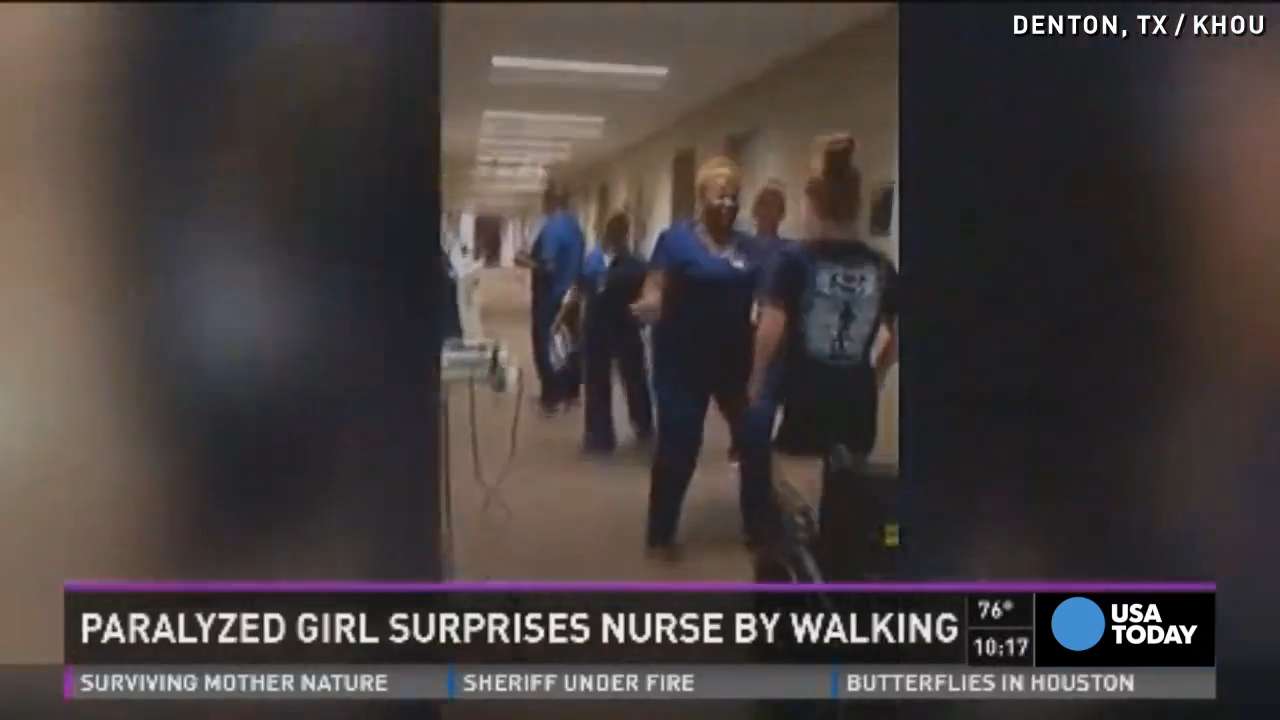 Paralyzed Teen Surprises Nurse Walks In Viral Video