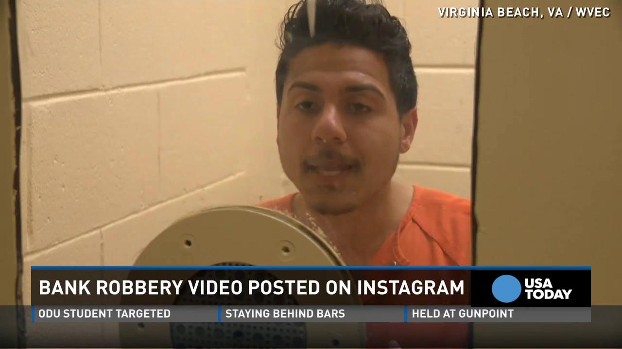 Accused Bank Robber Posts Video Of Robbery On Instagram 