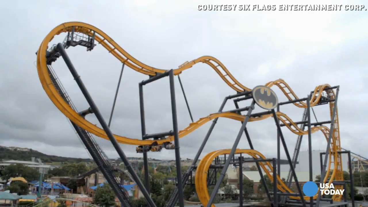 Holy dizzy Batman See the new spin on winged coaster