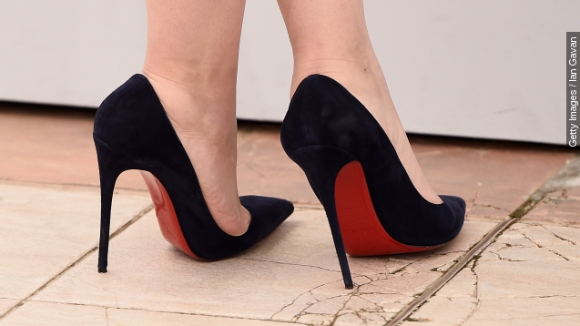 Fancy Platform High Heels Boots With Red Sole High-Res Stock Photo - Getty  Images
