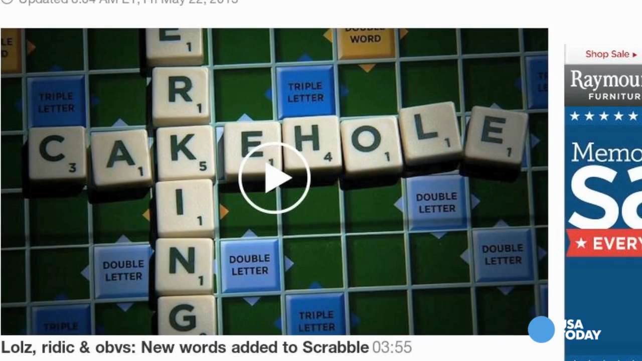 Scrabble Dictionary Adds Lolz, Ridic and Lotsa New Words