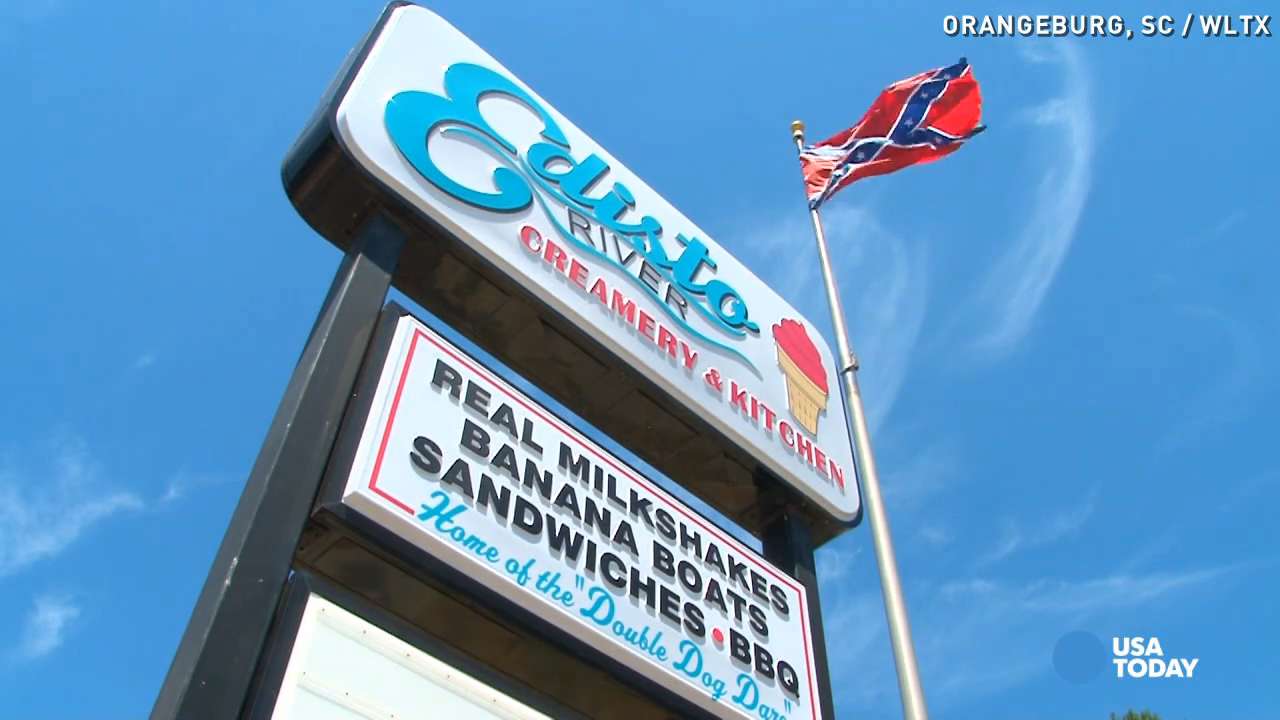 Ice cream shop near Confederate memorial gets threats