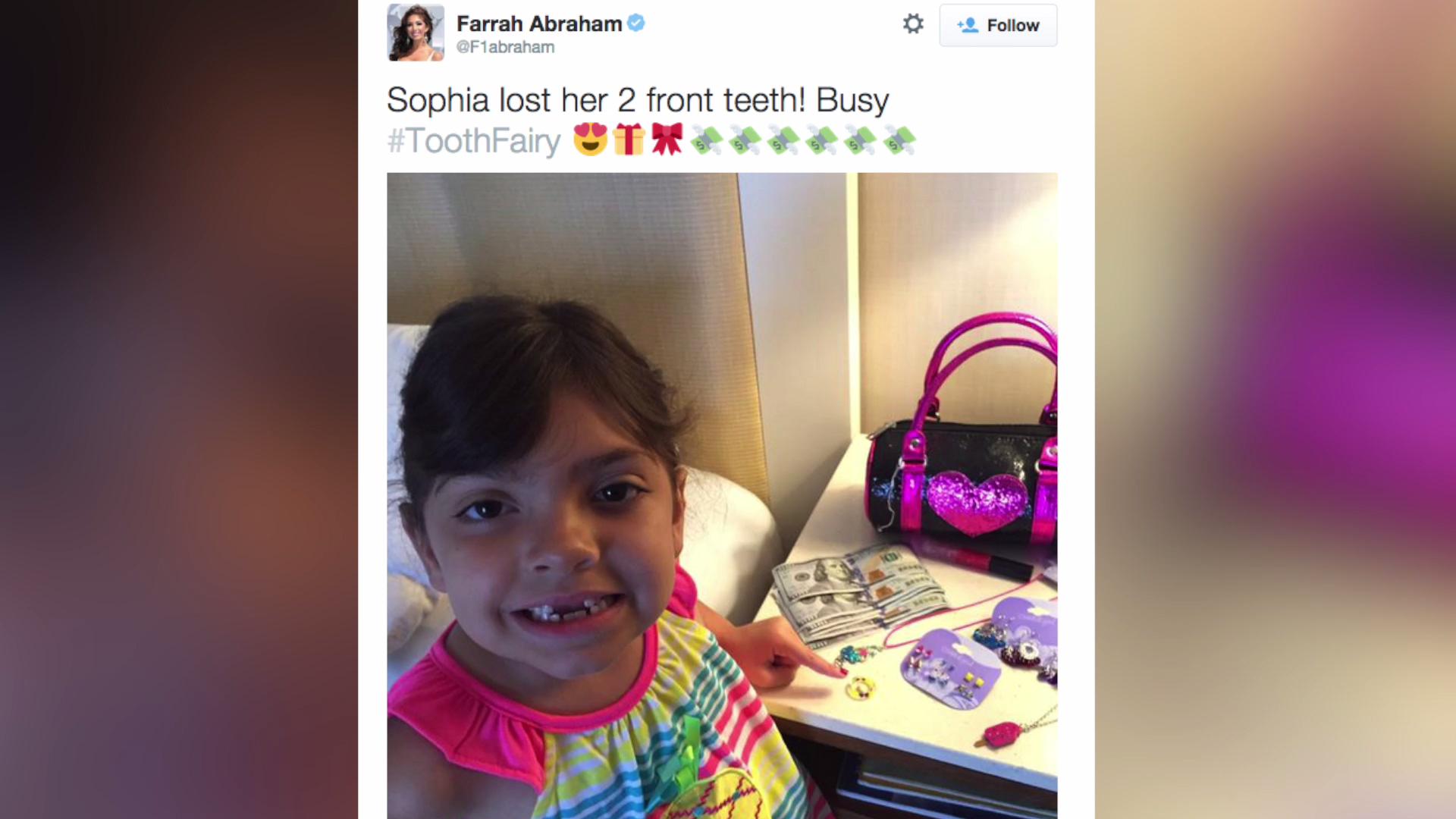 Tooth Fairy Leaves Farrah Abrahams Daughter 600