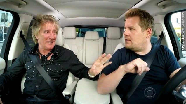 Rod Stewart And James Corden Get Sexy For Carpool Karaoke 