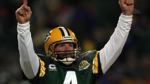 Brett Favre's locker at the Pro Football Hall of Fame