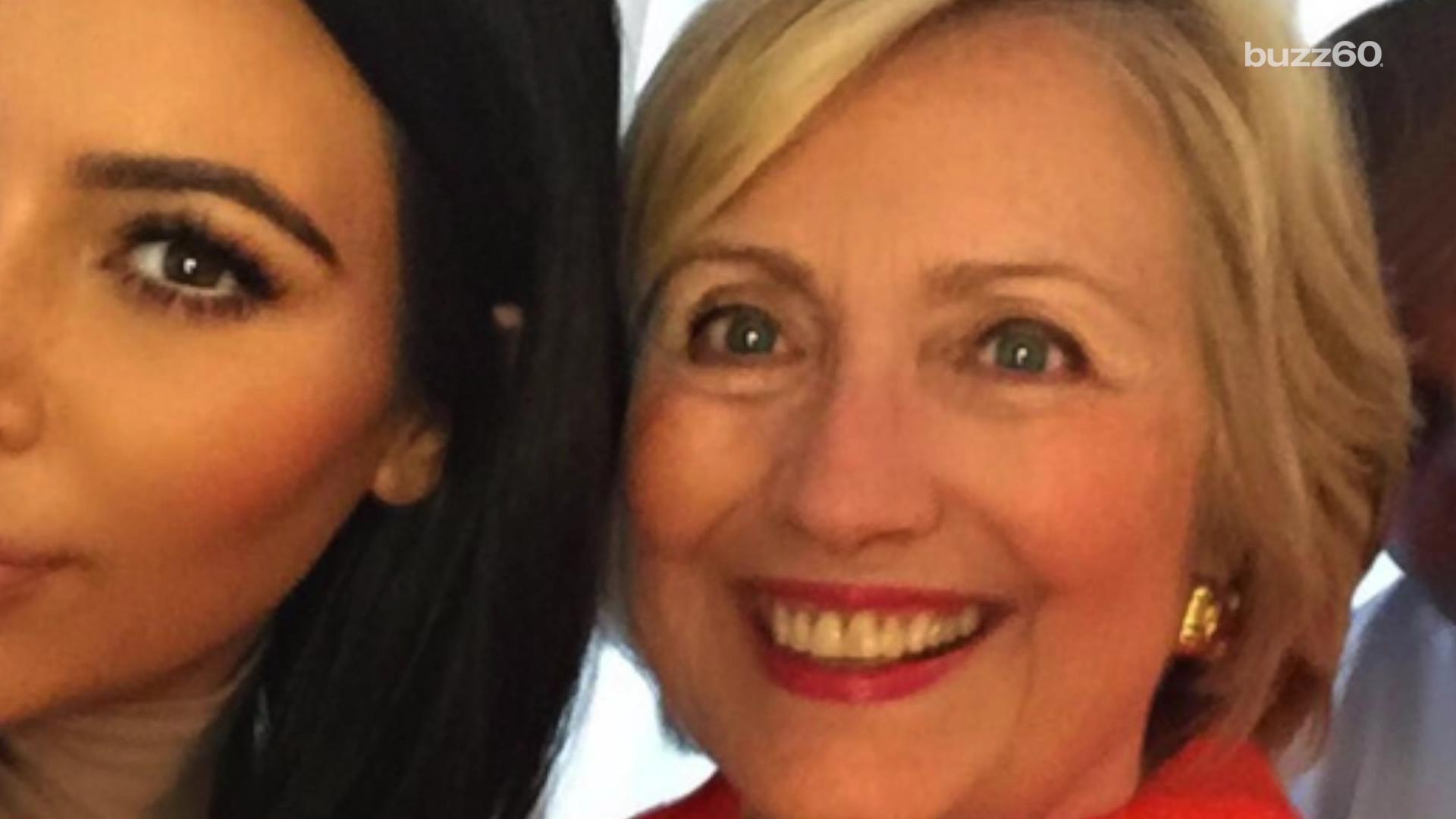 Kim Kardashian Takes Selfie With 1st Female President Hillary Clinton