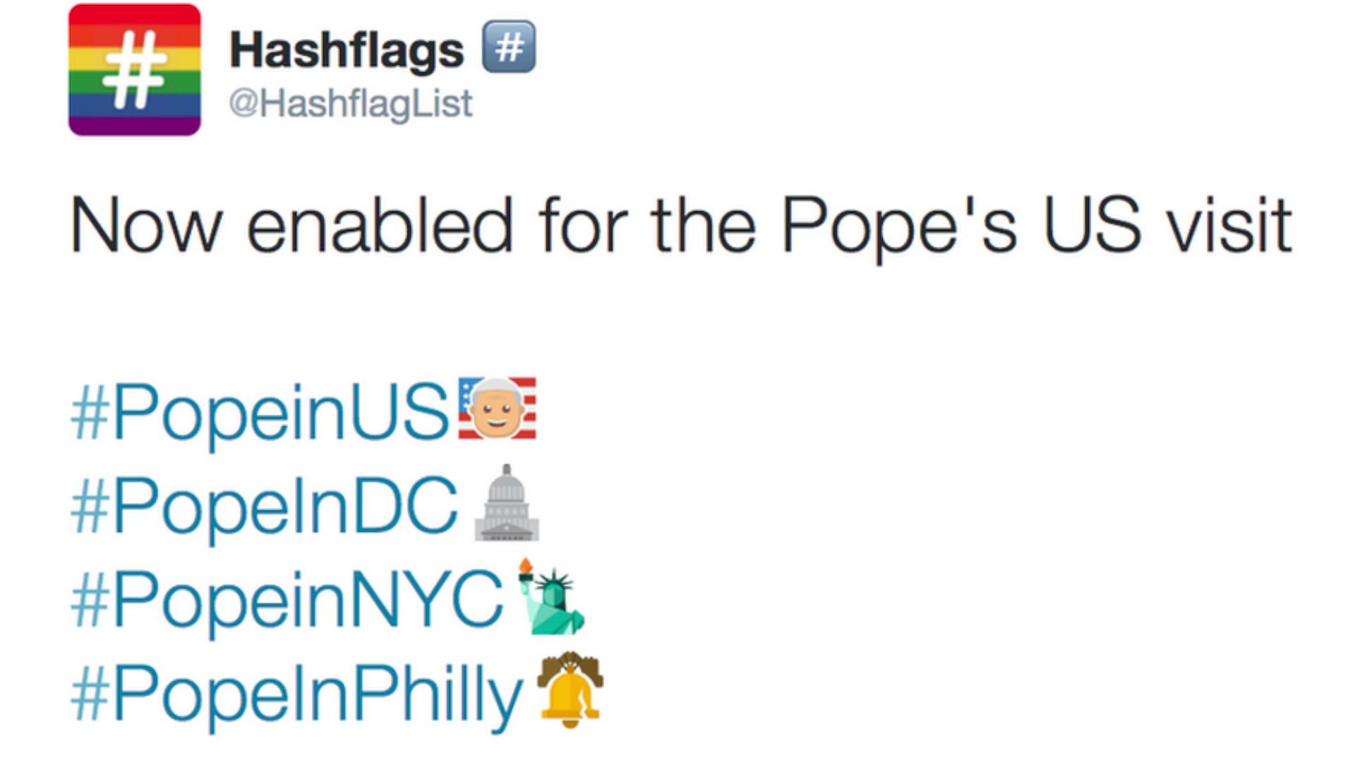 Twitter creates special Pope Francis emojis