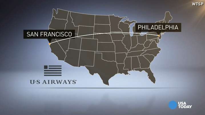 US Airways takes final flight from San Francisco