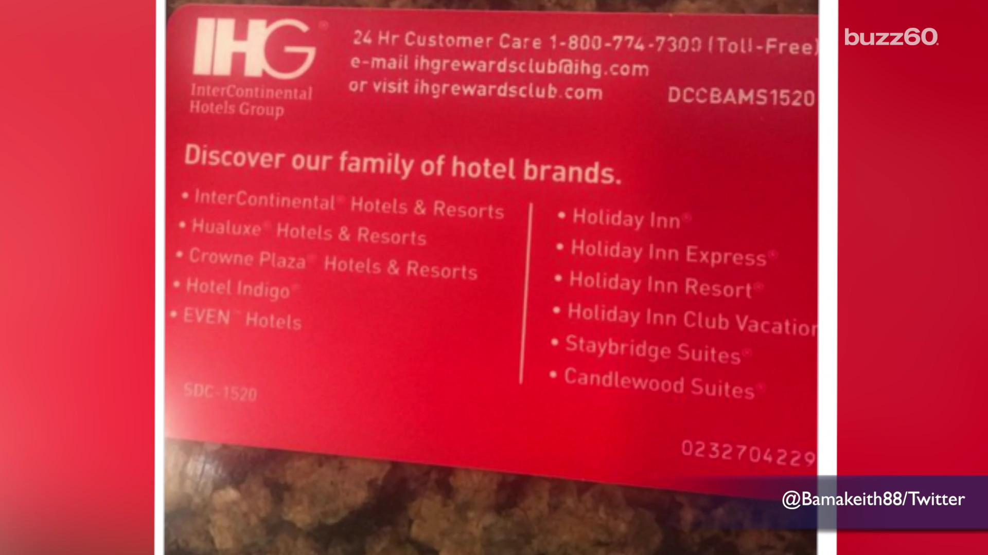 Intercontinental Hotels Group Prints Phone Sex Number On Customer 7094