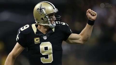 Drew Brees Throws Seven Touchdown Passes as Saints Beat Giants in Final  Seconds - The New York Times