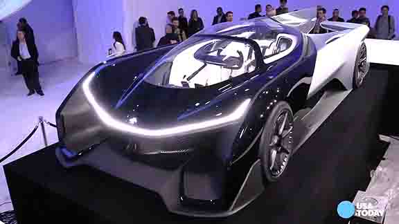 Faraday unveils sporty electric concept car