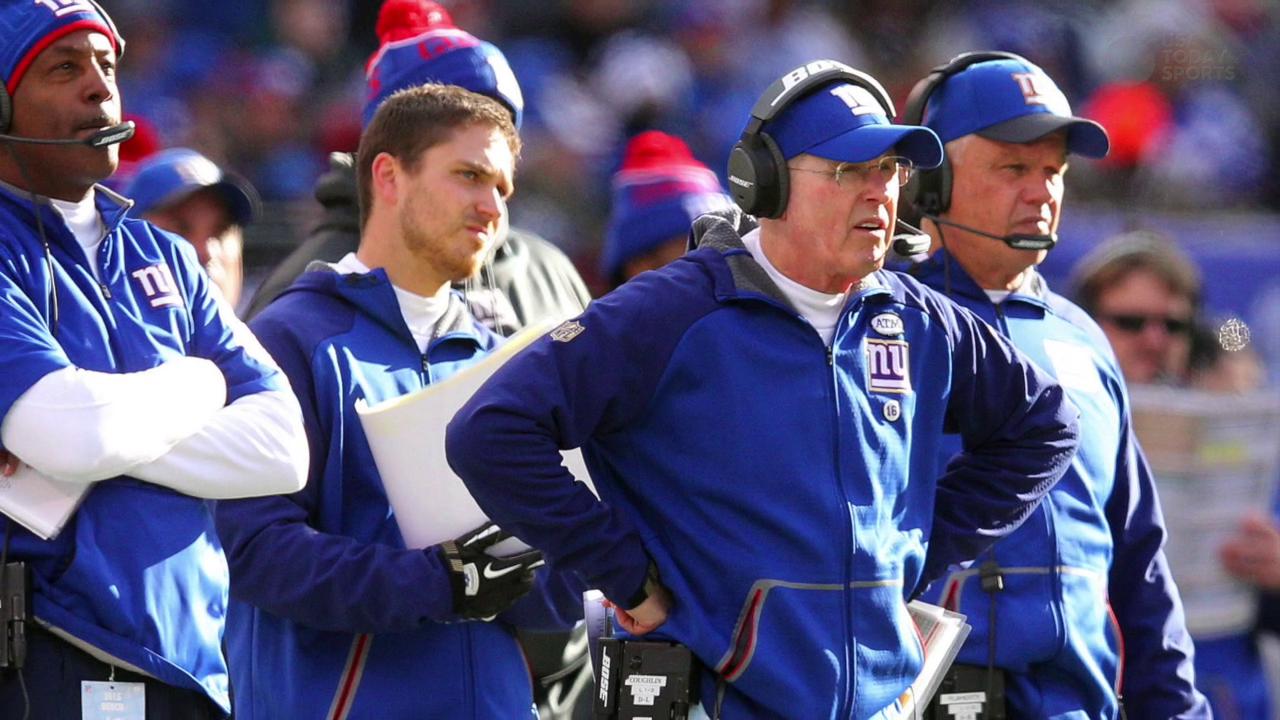 Eli Manning gets emotional on day Giants coach Tom Coughlin steps down