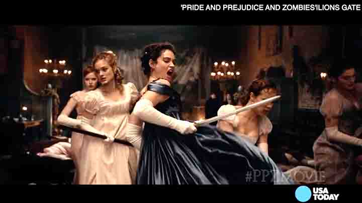 The Pride and Prejudice and Zombies cast break out some killer moves