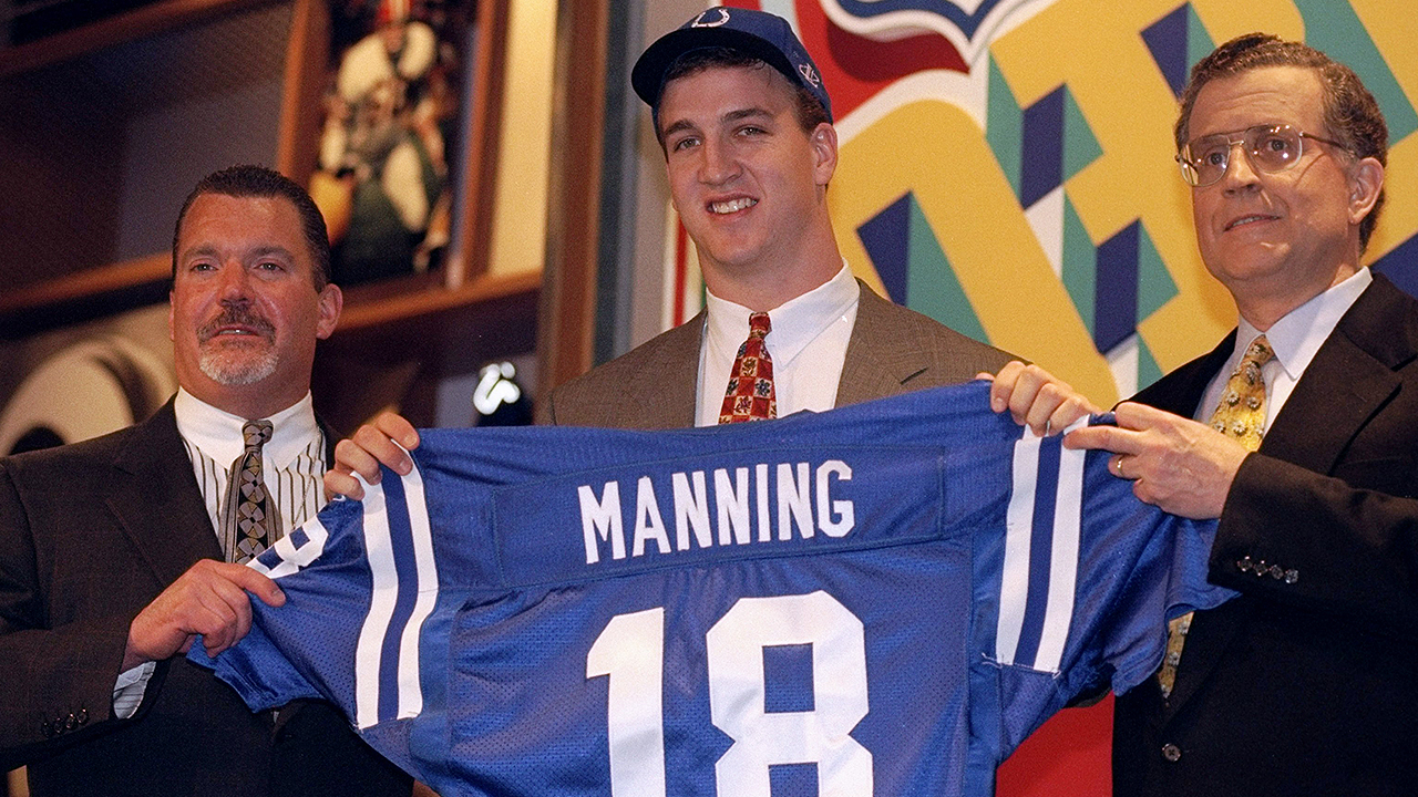 Peyton manning sale jersey retirement video