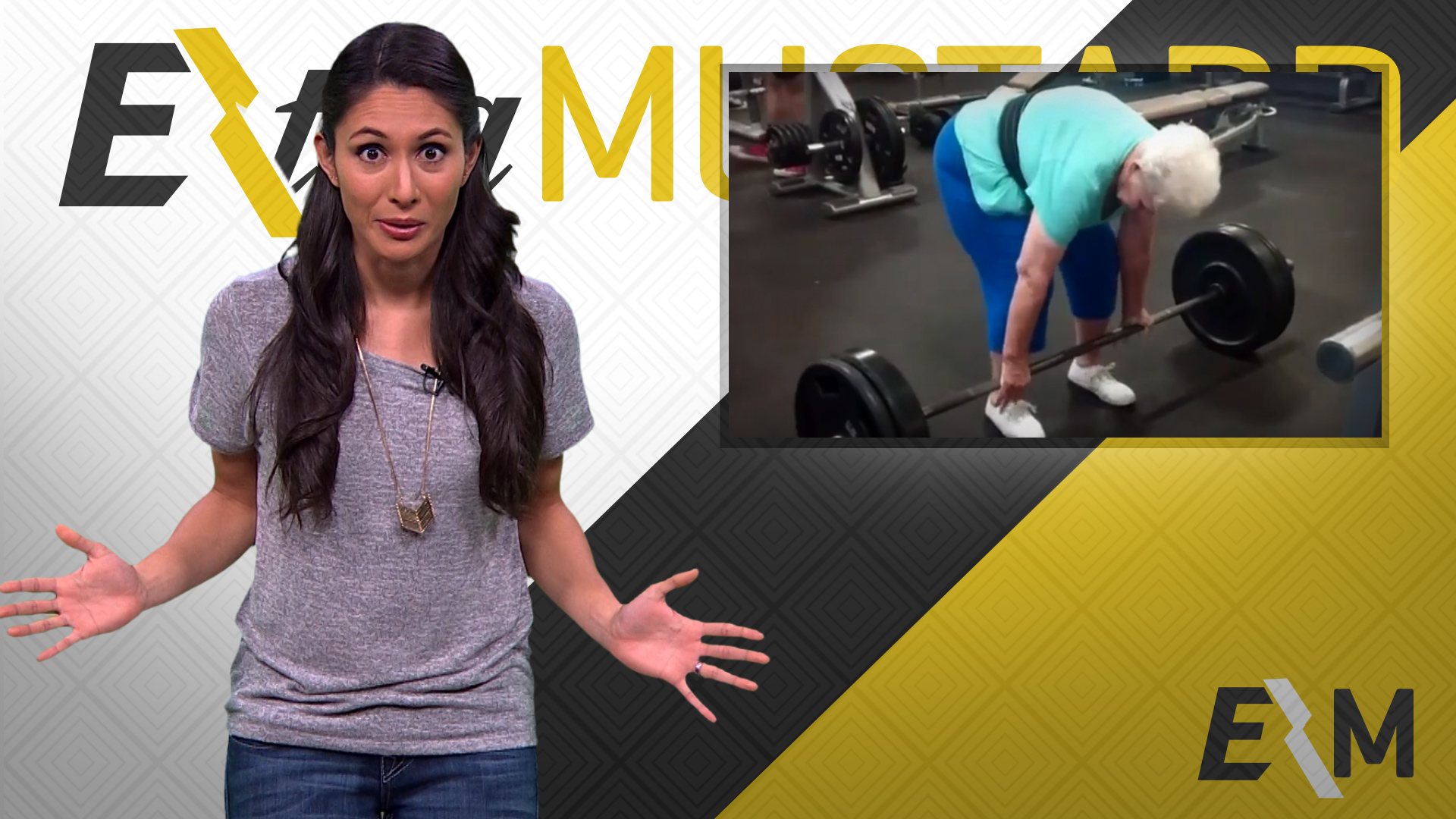 Mustard Minute 78 Year Old Woman Deadlifts 225 Pounds Like A Boss