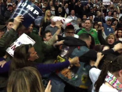 Fight breaks out at Albany, N.Y. Trump rally