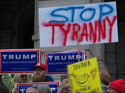 Trump supporters rally against Colorado GOP