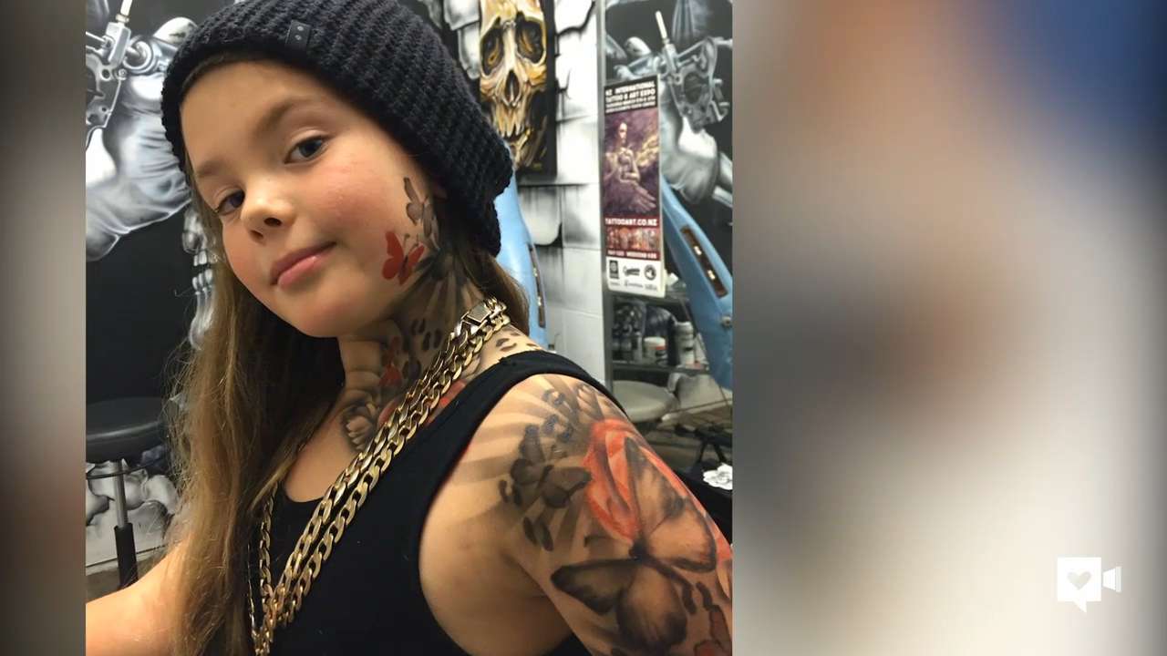Artist gives kids realistic-looking temporary tattoos for smiles