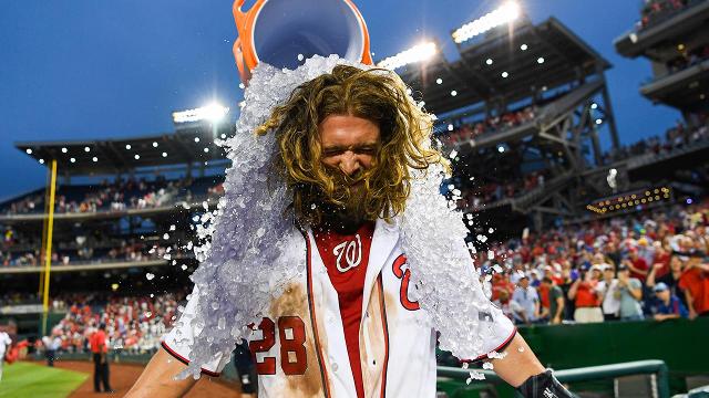 Jayson Werth celebrated a walk-off single by telling his critics to kiss  his ass 