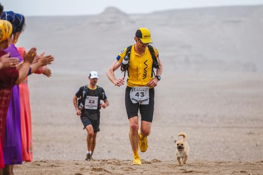 Stray Dog Falls In Love With Marathon Runner During Desert Run