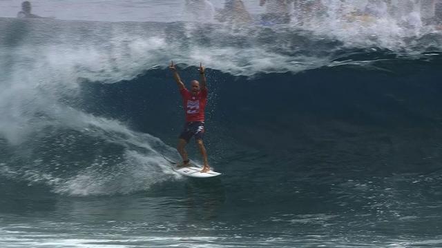 Kelly Slater of Cocoa Beach, Florida most famous surfer in the world