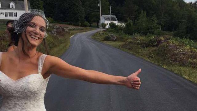 Bride Forced To Hitchhike To Her Own Wedding
