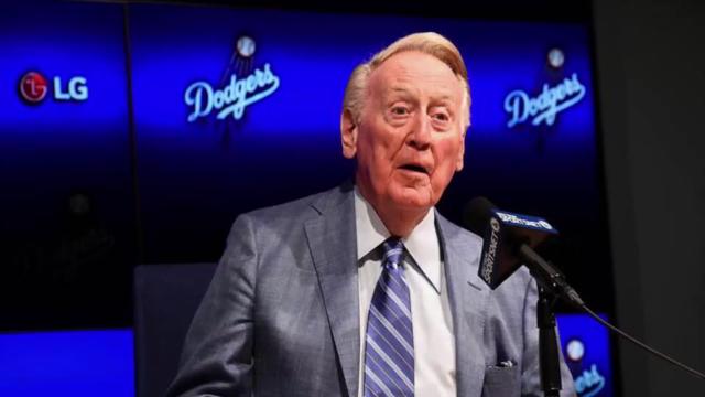 Dodger Stadium's big tent bursting on Vin Scully's final day