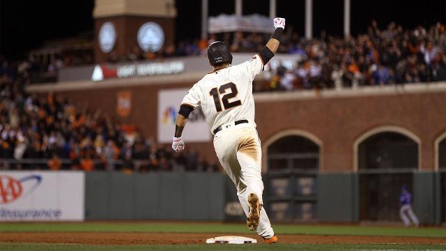 Giants receive another blast from Joe Panik and near perfection