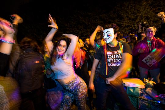 Lgbt Dance Party Outside Mike Pence Home