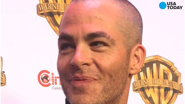 Bald Chris Pine explains why he cut off his hair with clippers