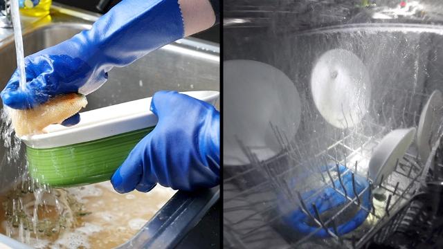 does using a dishwasher use less water