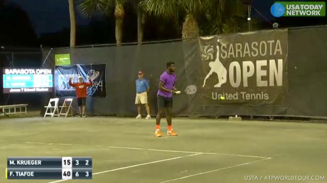 NSFW Tennis match is interrupted by sex noise