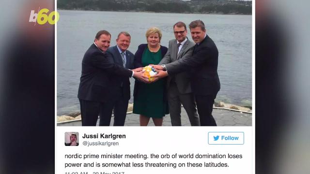 Nordic Leaders Troll Trump With Their Own Glowing Orb Pic 