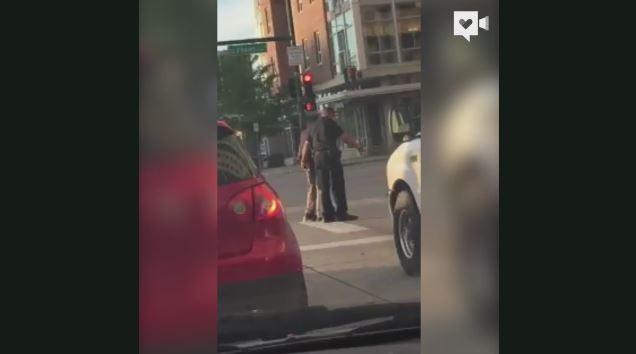 Moment Of Kindness During Traffic Caught On Camera 