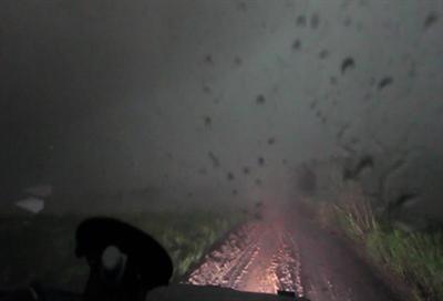 Raw: Storm Chasers inside Kansas tornado fury