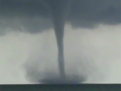 Raw: Waterspout over Lake Michigan near Wis.