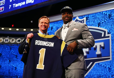 No. 2 pick Greg Robinson inspires comparisons to a Rams great