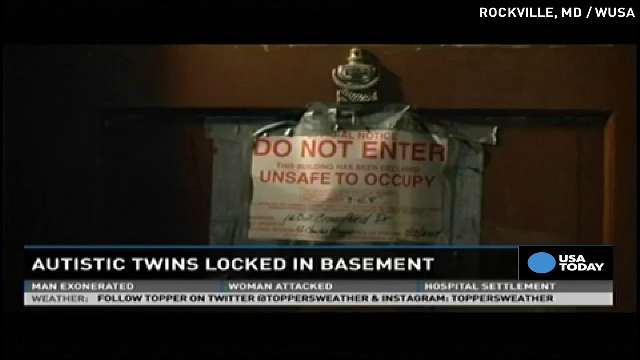 Parents accused of locking autistic twins in basement