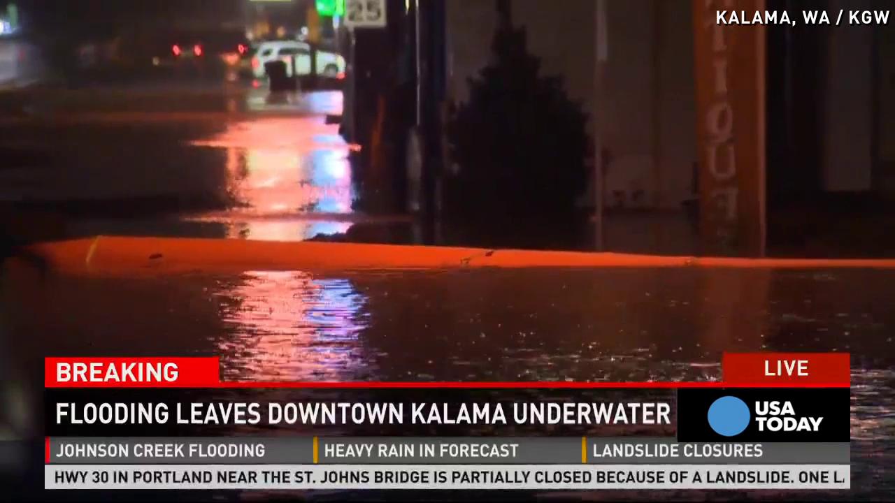 Flooding leaves town underwater