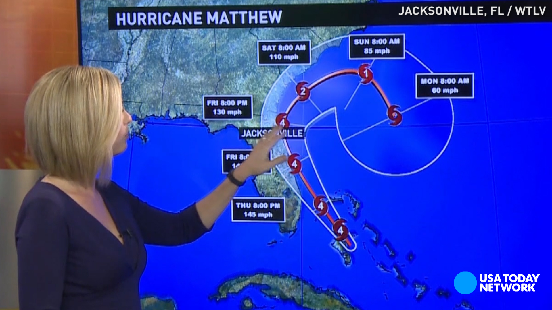 Hurricane Matthew continues churning north