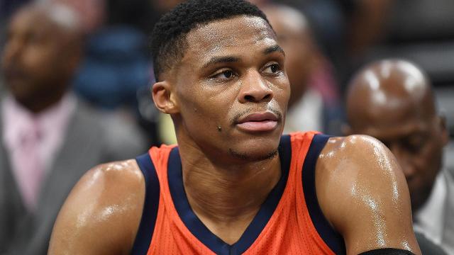 Russell Westbrook reacts to not being an All-Star starter